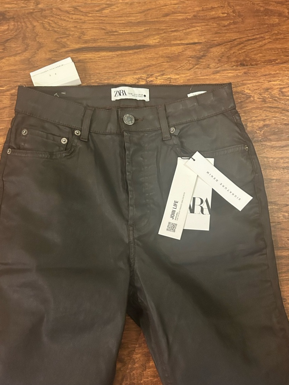 Zara Women’s Dark Brown Slight Flair Jeans